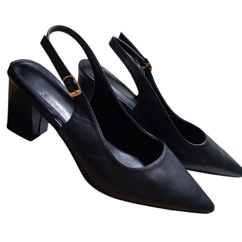 Career Prep Whimsigoth Women's size 10 Sophisticated Pointed-Toe Slingback Heels